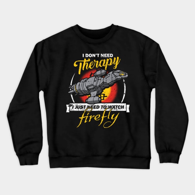 Firefly Therapy Crewneck Sweatshirt by bigdamnbrowncoats